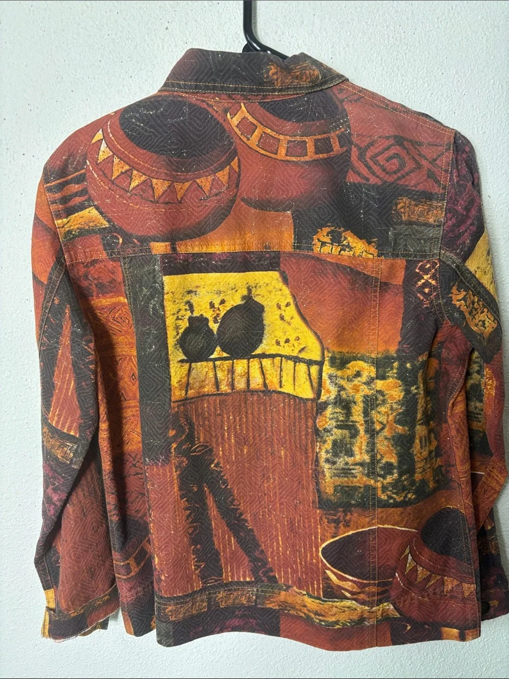 Chico’s Multi-Color Patchwork Button-Up Jacket - Picture 4 of 6